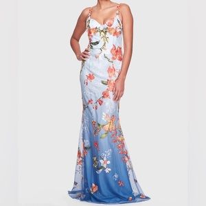 Marchesa Notte Mermaid Floral Gown
